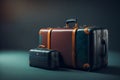 fashionable suitcase background, luggage illustration