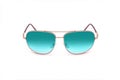 Fashionable sunglasses with colored glass