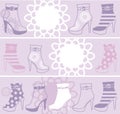 Fashionable womanish boots Royalty Free Stock Photo