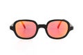 Fashionable Wooden Eyewear Clear Clean White Background