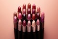 Fashioned by color: lipstick palette Royalty Free Stock Photo