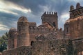 Fasil Ghebbi, castle in Gondar, Ethipia Heritage Royalty Free Stock Photo