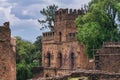 Fasil Ghebbi, castle in Gondar, Ethipia Heritage Royalty Free Stock Photo