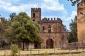 Fasil Ghebbi, royal castle in Gondar, Ethiopia Royalty Free Stock Photo