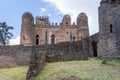 Fasil Ghebbi, royal castle in Gondar, Ethipia Royalty Free Stock Photo