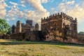 Fasilides Castle in the royal enclosure in Gondar, Ethiopia Royalty Free Stock Photo