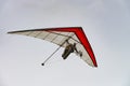 2020-05-24, Fasova, Ukraine. Learning to fly on a hang glider Royalty Free Stock Photo