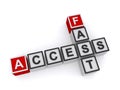 Fast access crossword Royalty Free Stock Photo