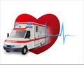 Fast Ambulance Royalty Free Stock Photo