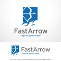 Fast Arrow Logo Template Design Vector