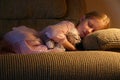 Fast Asleep in a Comfy Chair Royalty Free Stock Photo