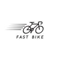 Fast bike graphic design template vector