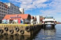 A fast boat ferry docked at Port of Bergen