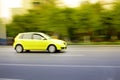 Fast car on road Royalty Free Stock Photo