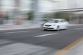 Fast car speeding Royalty Free Stock Photo