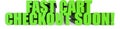 Fast Cart Checkout Soon!, 3d text