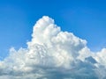 Cumulonimbus clouds towering from upcoming thunderstorm Royalty Free Stock Photo