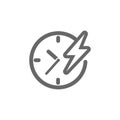 fast charge icon. Vector illustration decorative design