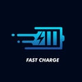 Fast Charge Logo Icon Design Vector