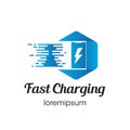 Fast Charging logo or symbol template design