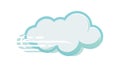 Fast Cloud Computing Icon for Speed, vector design Generative AI Royalty Free Stock Photo