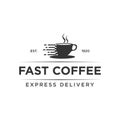 Fast coffee logo design