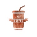 Fast coffee logo