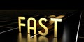 Fast concept, road - 3D rendering Royalty Free Stock Photo