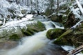 Jedlova creek during winter time