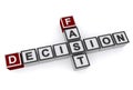 Fast decision word blocks Royalty Free Stock Photo