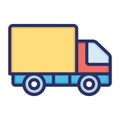 Fast delivery, cargo, delivery services, truk fully editable vector icon