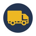 Fast delivery, cargo, delivery services, truk fully editable vector icon