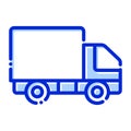 Fast delivery, cargo, delivery services, truk fully editable vector icon