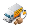 Fast delivery in French : Livraison rapide Royalty Free Stock Photo