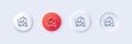 Fast delivery line icon. Moving service sign. Line icons. Vector