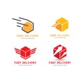 Fast Delivery logo Royalty Free Stock Photo