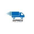 fast delivery logo vector icon illustration Royalty Free Stock Photo