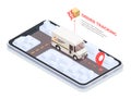 Fast Delivery Smartphone Concept Royalty Free Stock Photo