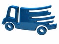 Fast delivery truck Royalty Free Stock Photo