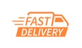 Fast delivery truck icon set. Fast shipping. Design for website and mobile apps. Online shopping concept. Vector illustration Royalty Free Stock Photo