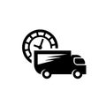 Fast delivery truck icon Royalty Free Stock Photo