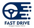 Fast drive logo icon vector