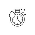 Fast dry time drop icon. Element of fabric features icon Royalty Free Stock Photo