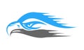 Fast eagle head illustration design vector Royalty Free Stock Photo