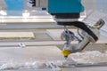 Fast extreme cnc automatic waterjet cutting machine working with sheet metal