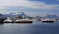 Fast ferries in harbour of Bodo, Norway Royalty Free Stock Photo