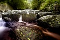 Fast flowing water in the mountain