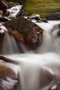 Fast flowing water in the mountain Royalty Free Stock Photo