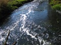 FAST FLOWING WATER STREAM Royalty Free Stock Photo