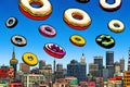 Fast Food Attacks - Flying donuts over the city